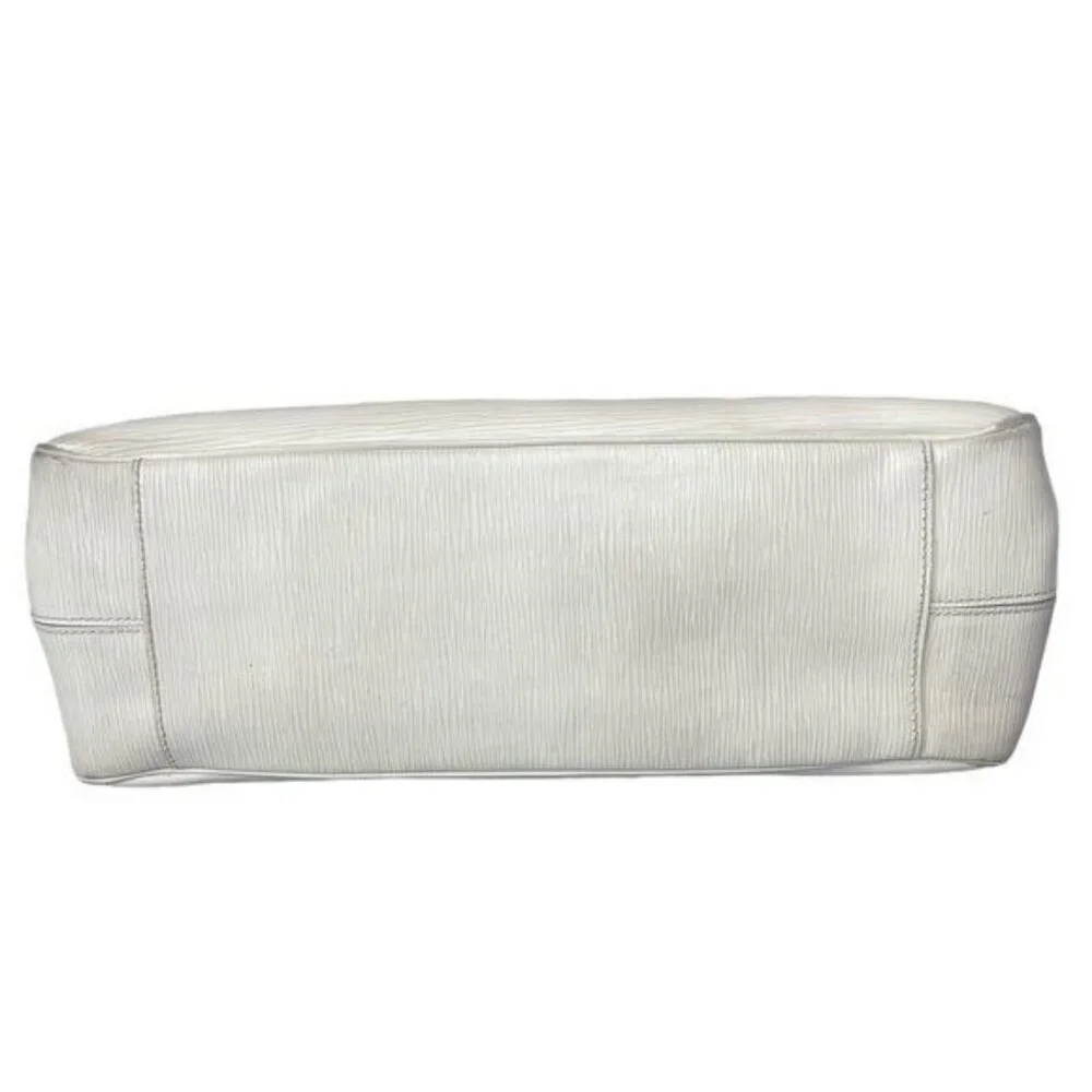 Authentic Louis Vuitton Epi Leather Passy PM White Ivory Hand Bag Tote - Picture 5 of 13